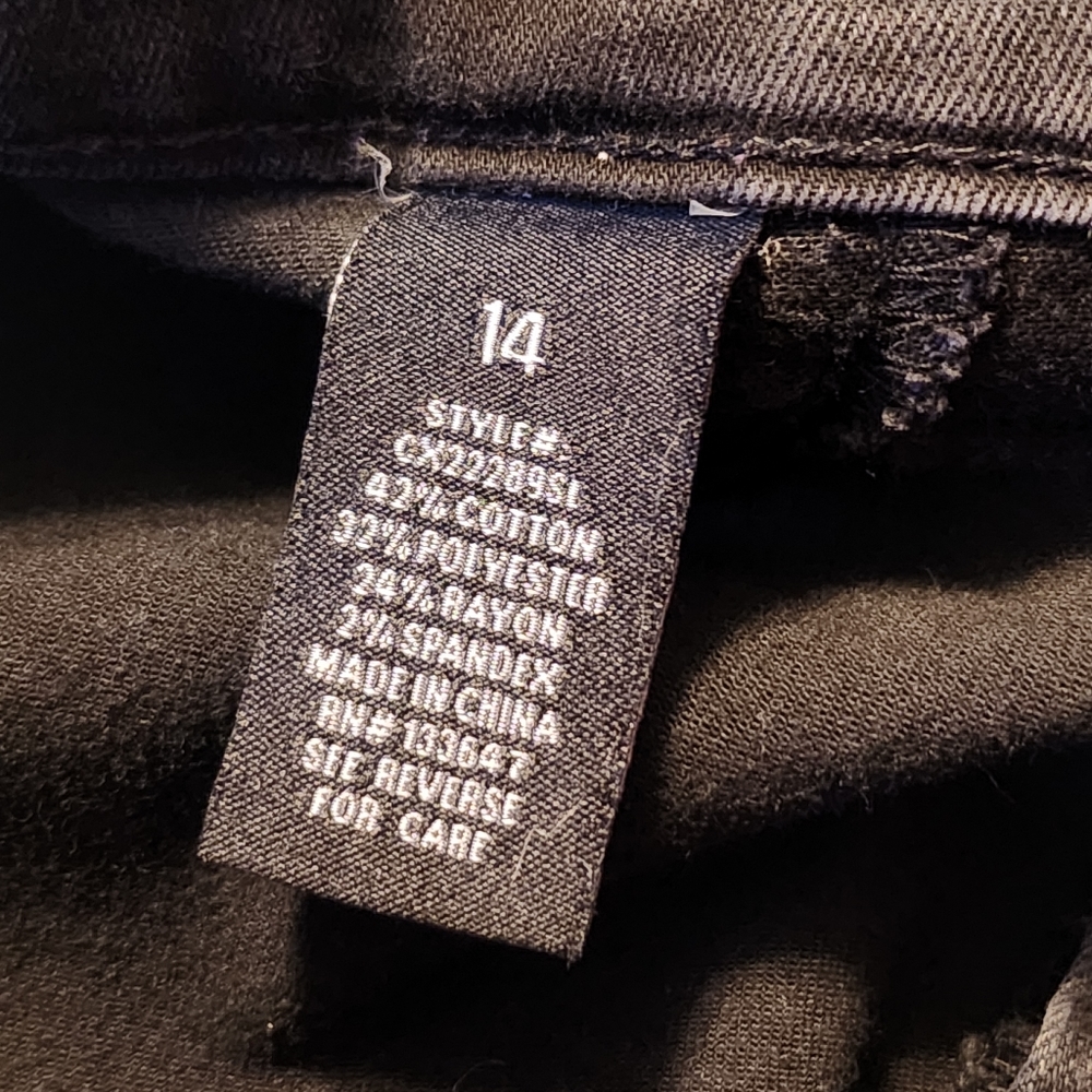 🤩Celebrity Pink Women's Black High Rise Ankle Skinny Jeans Size 14 E42 - Picture 3 of 8